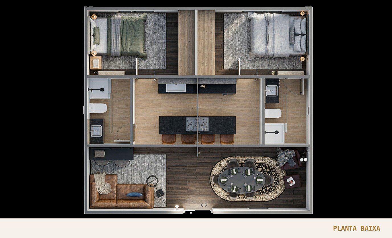 Planta baixa do modelo Home