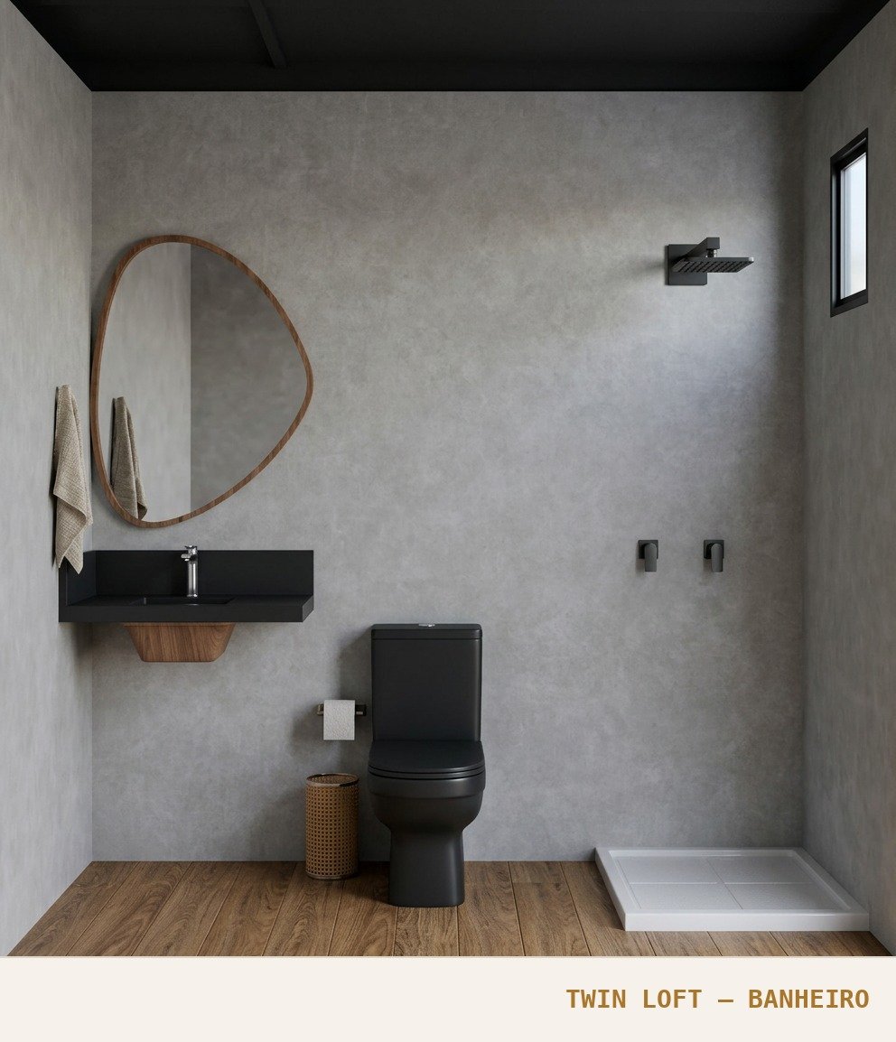 Banheiro do Twin Loft
